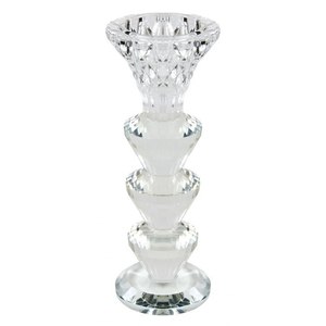 Porte-bougie en verre pour bougies chauffe-plat, design empilable décoratif, transparent, 4 niveaux - Product Image 1