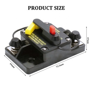 Disjoncteur DC pour voiture <span class=keywords><strong>Auto</strong></span> Audio Marine Boat 30A à 300A Amp Matière plastique - Product Image 2