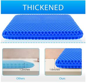 Honeycomb Gel Seat Cushion Cooling Rectangle Chair <b>Pad</b> for Buttocks Support Breathable Waterproof Design - Product Image 3