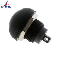 Bouton d'interrupteur de moto à dôme, 2 broches SPST, momentané, en plastique, étanche IP65, mini bouton-poussoir 12 mm