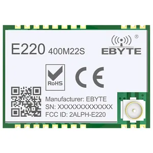 Ebyte E220-400M22S Ultra küçük hacimli SMD Lora kablosuz modülü uzun mesafe kablosuz iletişim ekipmanları