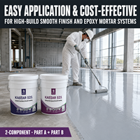 Revêtement de sol époxy industriel Kastar 521, peinture haute densité pour systèmes de sols en mortier époxy