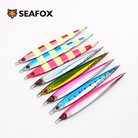 Jigs Pêche Couteau En Métal Eau Salée Atmosphère Ronde Jig Head Squid Flat Fall Slow De Jigging Leurre