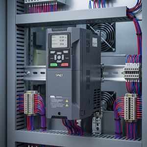 Variador de Frecuencia Variable (VFD) Económico de 90kW 380V Serie EM760 para Control de Velocidad de Ventiladores y Bombas con Certificación CE - Product Image 1