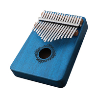Beginner-friendly 17-Keys Mahogany Kalimba Musical Instrument Finger Thumb Piano Stringed Instrument Parts & Accessories