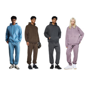 بنطلون رياضي فضفاض بلون صلب مخصص باللون الأصفر، بنطلون مستقيم الساق مبطن بالصوف وبنطلون رياضي كاجوال للخريف والشتاء - Product Image 6