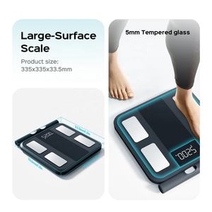 <span class=keywords><strong>Balance</strong></span> connectée améliorée <span class=keywords><strong>pour</strong></span> la mesure de la graisse corporelle, 8 électrodes, technologie de capteur électronique, affichage numérique, capacité 180 kg, certifiée ROHS, <span class=keywords><strong>pour</strong></span> salle de bain - Product Image 3