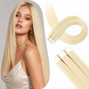 Extensions de cheveux naturels à bandes adhésives en gros, Extensions à bandes adhésives 100% cheveux humains Remy sans couture - Product Image 6