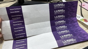 Giao Hàng Nhanh Vé Giấy Dây Đeo Cổ Tay Cho Tổ Chức Sự Kiện Biểu Tượng Tùy Chỉnh Màu Số Dây Đeo Cổ Tay - Product Image 3