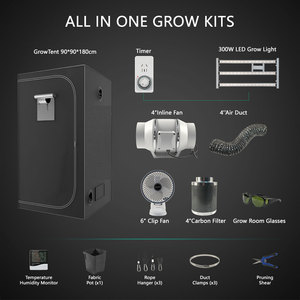 Joystar室内种植帐篷90 * 180厘米全光谱200W 2*3 * 4ft种子发芽植物种植绿叶蔬菜的轻型帐篷 - Product Image 2