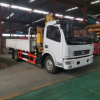 Mini-grue montée sur camion à prix d'usine, 3,2 tonnes, avec moteur et boîte de vitesses de haute qualité