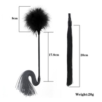 Sex shop érotique pour couple 18 jouets sexy accessoires de fouet fessée fournitures pour adultes jeux de flirt taquiner chatouiller plume bâton Bondage Gear