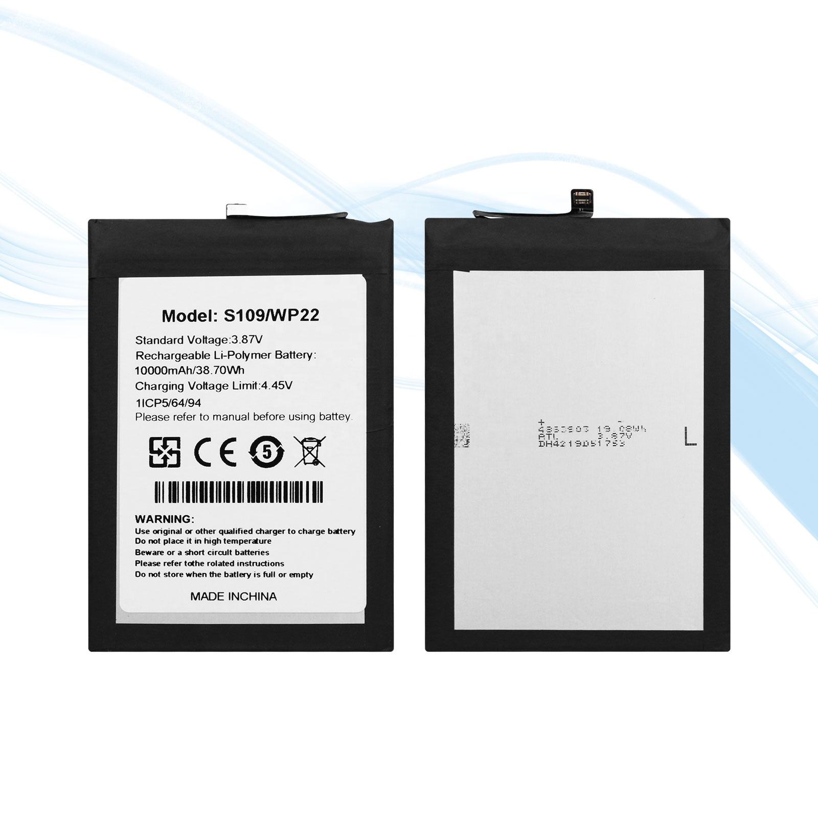 Battery for OUKITEL WP22 OUKITEL S109 Cell Phone Lithium