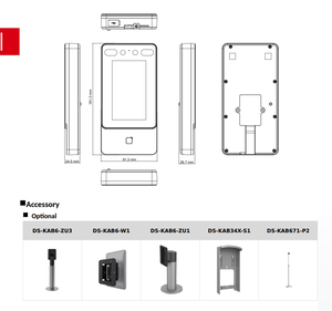 Sistema de Control de Acceso Hikvision DS-K1T342DWX con Audio Bidireccional, Estación Interior, Reconocimiento Facial y Control por Tarjeta - Product Image 3