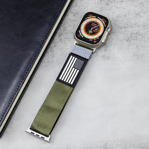 Correa deportiva trenzada de nailon para <span class=keywords><strong>Apple</strong></span> <span class=keywords><strong>Watch</strong></span>, Correa deportiva de lujo de 42mm, 45mm y 49mm, Correa deportiva táctica para IWatch Series 6 5 4 SE - Product Image 5