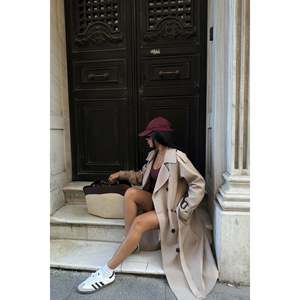 Abrigo de Gabardina Osanna de Visón con Decoración Estampada, Impermeable, Estilo Casual, Temporada de Invierno, con Botones - Product Image 2