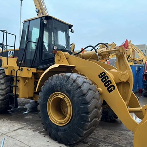 CAT 966G 2020 Model Wheel Loader 9 Ton Rated Load TCM Engine Hydraulic Pump 75KW Power Yellow Closed Cab Off-Road <b>Tires</b> - Product Image 2