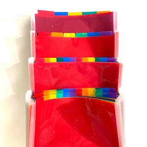 A4 FC CH PP mở rộng tập tin thư mục bên trong trang đầy màu sắc thời trang cho sinh viên văn phòng kinh doanh - Product Image 2