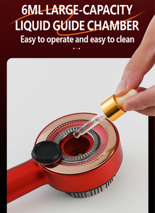 Cepillo de Masaje Capilar con Vibración Rojo y Azul, Microcorriente que Estimula el Cuero Cabelludo, Peine Eléctrico Anticaída y para el Crecimiento del Cabello, Aplicador de Aceite - Product Image 5