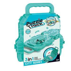 Enfants créatif liquidation course véhicule Rail voiture 4 couleurs assemblage bricolage Puzzle piste voiture jouet - Product Image 6