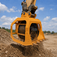 Godet de criblage rotatif pour excavatrice 20 tonnes, en acier robuste, personnalisé OEM ODM, certifié CE, vente en gros