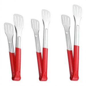 Kitchen Small Premium Stainless Steel <b>Tongs</b> Set 5 Heat Resistant Non-Stick Flexible Utensils Dishwasher Safe Hand Wash Only - Product Image 3