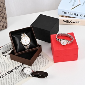 Caja de papel para reloj de pulsera, caja de papel sólido para reloj con almohada de cuero, venta al por mayor - Product Image 3