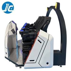 โรลเลอร์ปรับแต่งได้4ที่นั่งทำจากไฟเบอร์กลาสไฟเบอร์กลาสแบบหมุนได้พร้อมไฟแอลอีดีเครื่องจำลองปุ่มยิงแบบหมุนได้ - Product Image 3