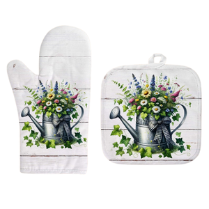 Guante de horno de panadería personalizado OEM-Imprima su diseño Guante de horno de algodón resistente al calor para uso en cocina y horneado - Product Image 5