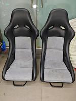 Siège baquet de course universel RECARO rouge et noir en suède, avec rails à double verrouillage, pour voitures modifiées – Meilleures ventes