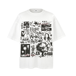 <span class=keywords><strong>T</strong></span>-<span class=keywords><strong>shirt</strong></span> da uomo personalizzata in cotone 100% a maniche corte, girocollo, stile vintage, all'ingrosso, con stampa - Product Image 3