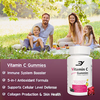Compléments alimentaires en gros OEM ODM, vitamine C sous forme de bonbons gélifiés, biotine pour la croissance des cheveux, des ongles et de la peau, pour femmes, adolescentes et adultes, 60 unités