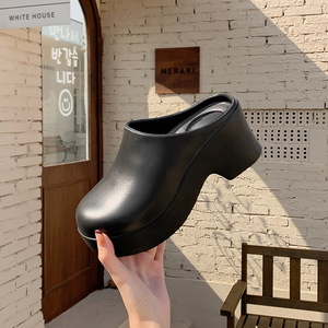 Greatshoes – Sandales et claquettes d'été personnalisées pour femme, rose vif, semelle intérieure en TPU, élégantes, à talon épais - Product Image 4