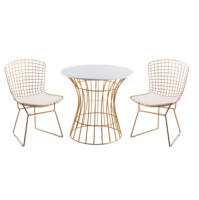 Chaise de salle à manger en métal moderne, durable et portable pour un usage domestique