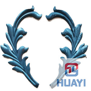 Valla y Puerta de Hierro Forjado Moderno, Diseño Intrincado de Flores y Hojas, Resistente a la Oxidación, Duradera y Fácil de Montar - Product Image 3