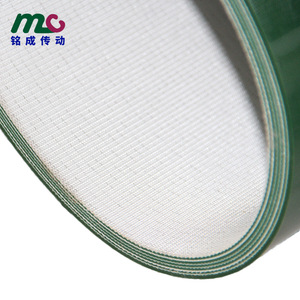 Bande transporteuse en PVC 9.0 verte, robuste, de type anneau, pour usage industriel - Product Image 2