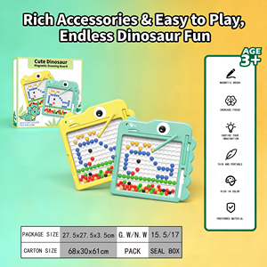 Tavola da <span class=keywords><strong>Disegno</strong></span> AiJH con 80 Perline, Forma di Dinosauro Cartoonesco, Gioco Educativo STEM per Stimolare l'Immaginazione e il Pensiero - Product Image 6