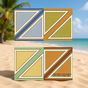 Foulard Multifunzionale Triangolare 60x135Cm, Protezione Solare, Velo Estivo da Donna in Poliestere con Motivo Geometrico, Stile Lungo - Product Image 3