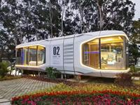 Conception moderne de capsule d'espace de maison mobile économiseuse d'énergie de panneau solaire pour l'hôtel ou les attractions touristiques pour l'habitant