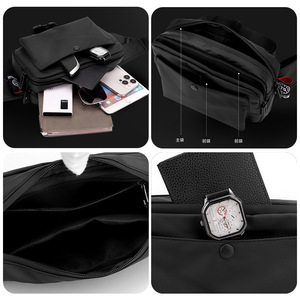 Wholesale High Quality Custom Logo Leather <b>Messenger</b> <b>Bags</b> Male Zipper Custom Travel Shoulder <b>Bag</b> Phone Crossbody <b>Bags</b> <b>for</b> <b>Men</b> - Product Image 5