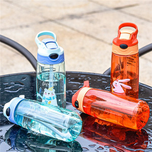 Outdoor Sport <b>Straw</b> <b>Cup</b> Student Kids Plastic Drinkware PP Material for Camping Juice Travel Bottles - Product Image 3