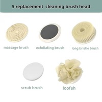 Brosse de Douche Électrique Rechargeable pour le Dos, Brosse Corporelle à Long Manche Rotative Automatique, Brosse de Bain Spa Étanche, Outil de Nettoyage du Dos