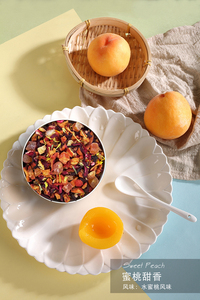 ชาผลไม้ผสมน้ำผึ้งหวาน กลิ่นพีช ดอกไม้ แอปเปิ้ลอบแห้ง <span class=keywords><strong>ชบา</strong></span> ผลส้ม ช่วยดีท็อกซ์ บำรุงผิวพรรณ ชาสมุนไพรแบบใบชา - Product Image 3