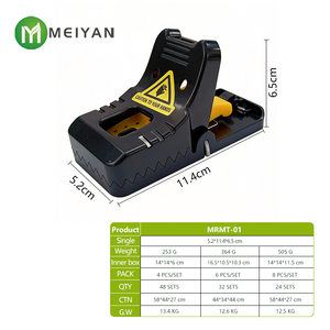 Trampa <span class=keywords><strong>para</strong></span> <span class=keywords><strong>Ratas</strong></span> de Plástico Sólido Reutilizable, Impermeable y Ecológica, Control de Plagas Profesional Portátil <span class=keywords><strong>para</strong></span> <span class=keywords><strong>Ratas</strong></span> - Product Image 1