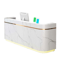 Petite caisse enregistreuse moderne en métal et marbre Salon de beauté Bar Réception Réception de couleur personnalisée