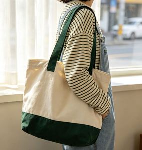Custom Logo Embroidery <b>Reusable</b> Eco-Friendly Canvas Cotton Shopping Tote <b>Bag</b> for Women Gift - Product Image 3