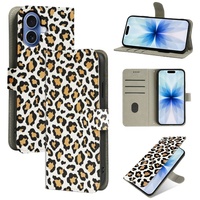 Nouvelle Arrivée pour iPhone 17 16 Pro Max – Coque de Téléphone Antichoc avec Béquille, en Cuir PU, Motif Imprimé, Housse de Protection