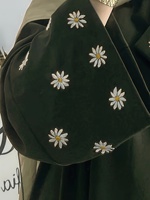 Nouvelles robes d'été pour femmes, broderie florale Nida, vêtements islamiques, abaya fermée, robe musulmane modeste