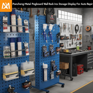 Support mural en métal perforé Pancheng pour rangement et présentation d'outils de réparation automobile - Product Image 3