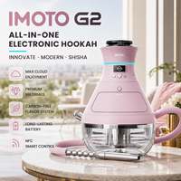 Set de Shisha Electrónica con Múltiples Modos y Niveles de Calor, Selección de Colores Rojo, Rubio y Oscuro, Compatible con Cualquier Tipo y Mezcla de Hojas de Tabaco